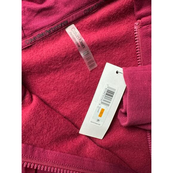 Calvin Klein Performance Women's Fleece Logo Stripe Joggers NWT CHIANTI SIZE S - Picture 6 of 9